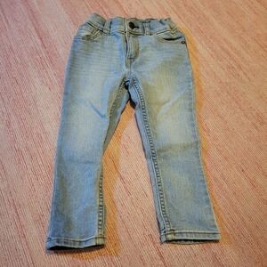 OshKosh Bgosh Kids 3T Light Wash Skinny Jeans Adjustable Waist Stretch Casual